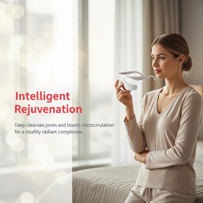 Light Therapy Glasses - Draagbare slimme oogmassager 3D roodlichttherapie onder-oogmassagebril