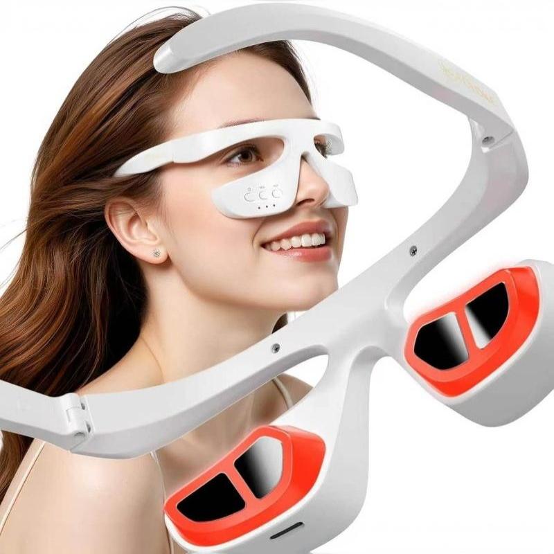 Light Therapy Glasses - Draagbare slimme oogmassager 3D roodlichttherapie onder-oogmassagebril