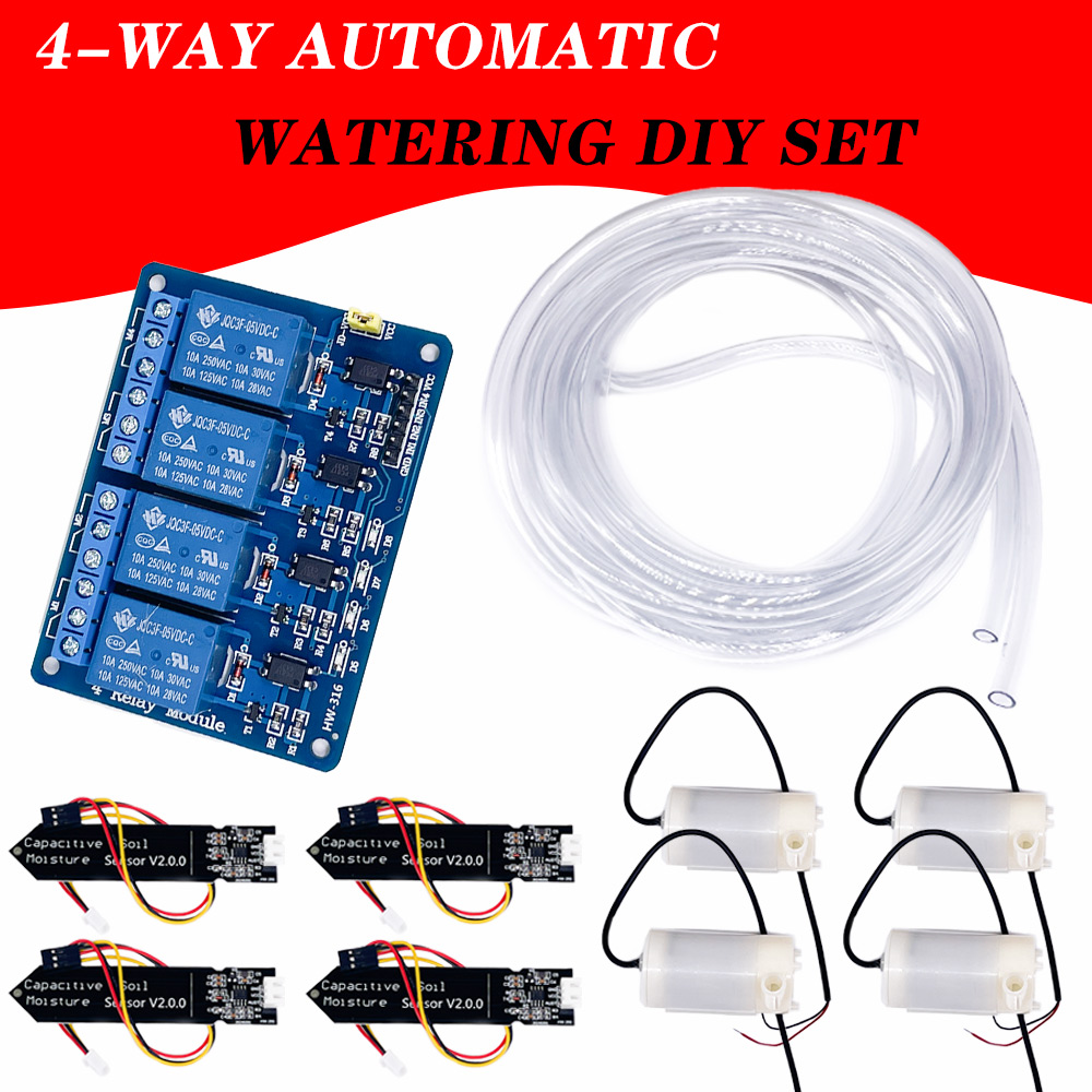 Hydration Sensor Skin - 4-weg automatisch bewateringssysteem DIY-kit - 4