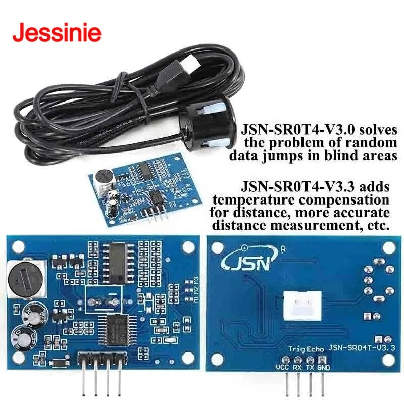 Hydration Sensor Skin - JSN-SR04T JSN SR04T 3.3 Waterdichte ultrasone