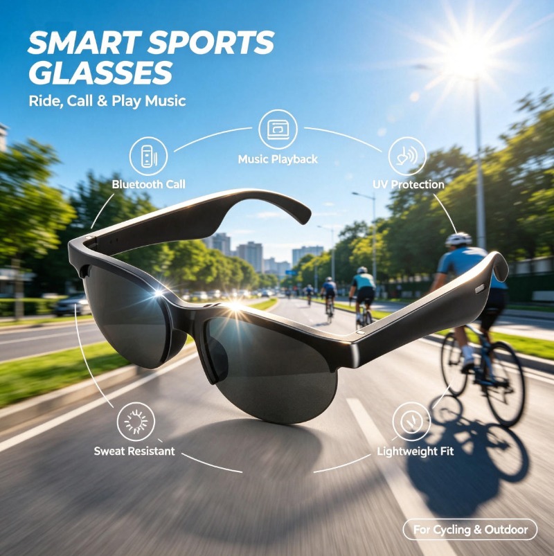Slimme audio-zonnebril Bluetoo - Smart Glasses Lens recensie en prijs